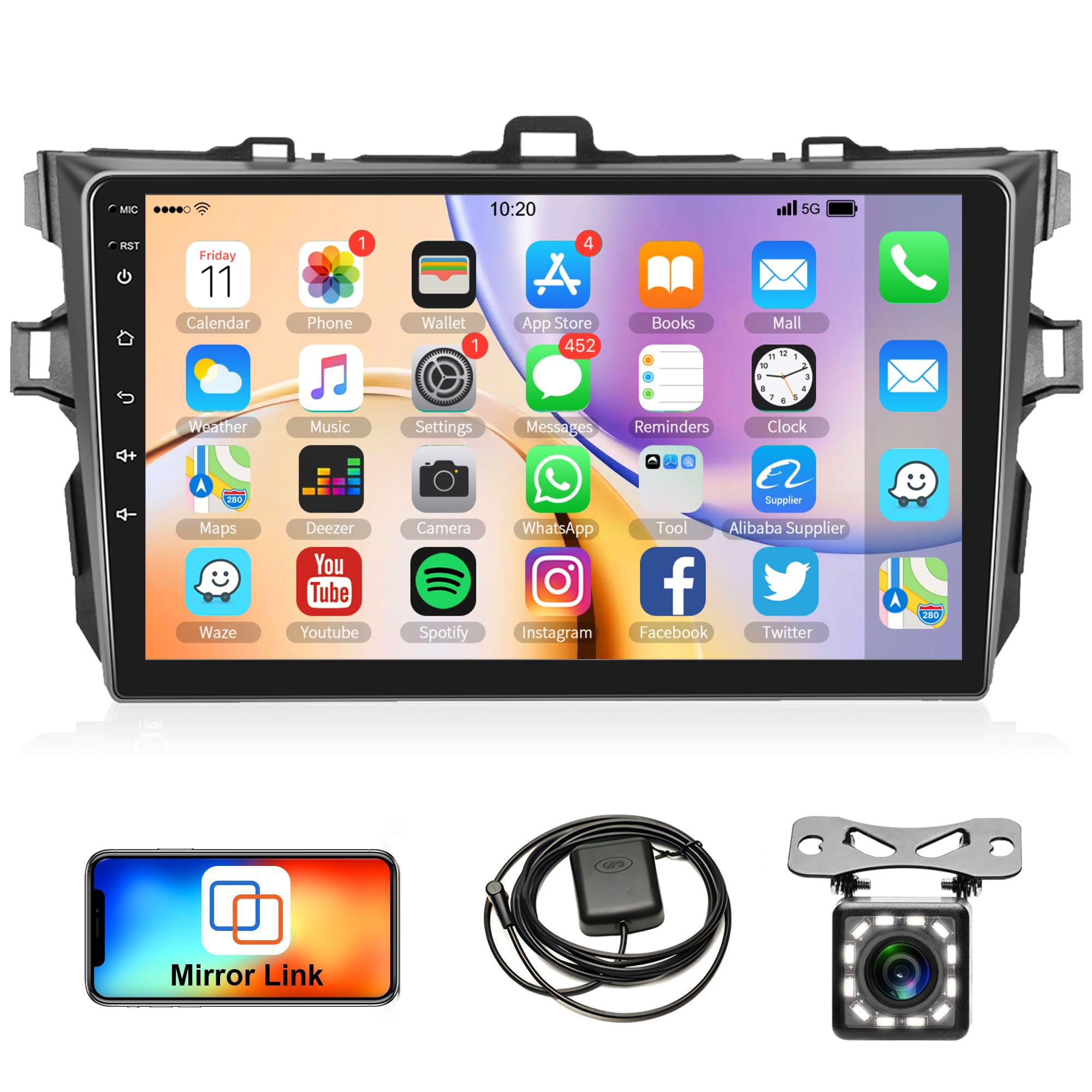 Amazon.com: Car Radio for Toyota Corolla 2009-2013, Rimoody